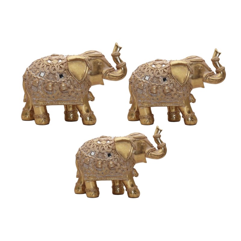 Elefante Dorado x 3
