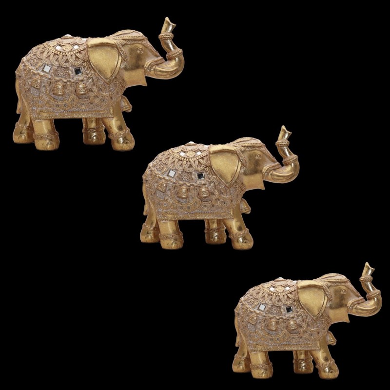 Elefante Dorado x 3