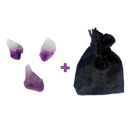 Amatista En Bruto Natural X 3 Pcs
