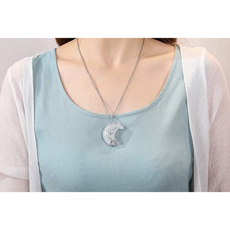 Collar Luna Cuarzo Cristal