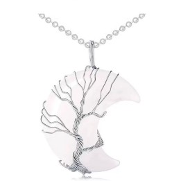 Collar Luna Cuarzo Cristal