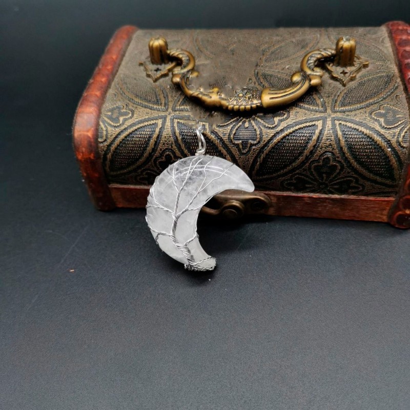 Collar Luna Cuarzo Cristal