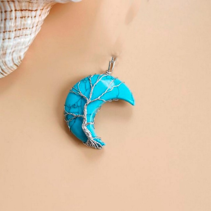 Collar Luna Turquesa