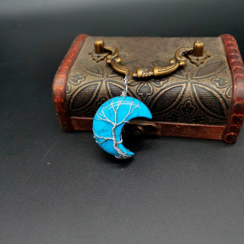 Collar Luna Turquesa