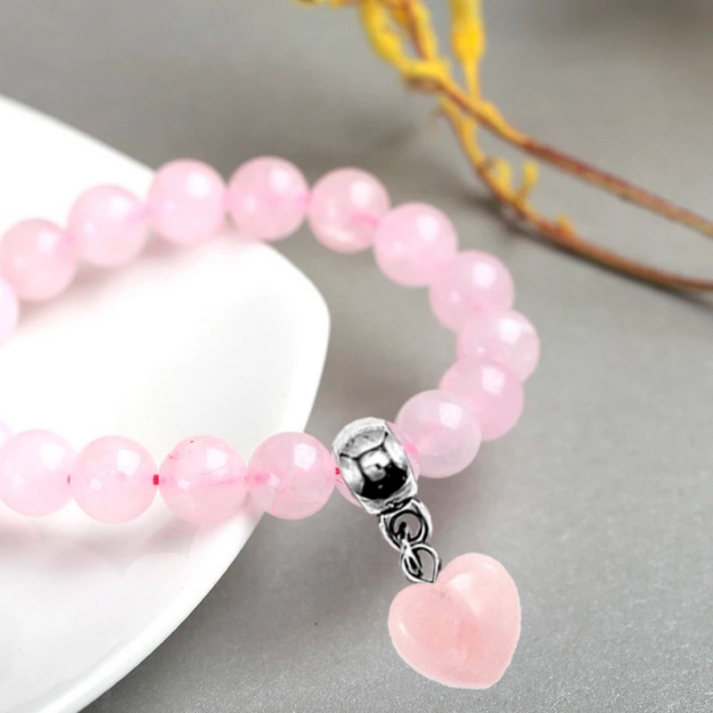 Pulsera Corazón Rosa