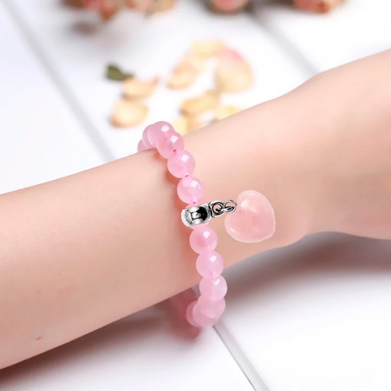 Pulsera Corazón Rosa