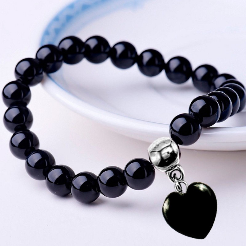 Pulsera Corazón Onix