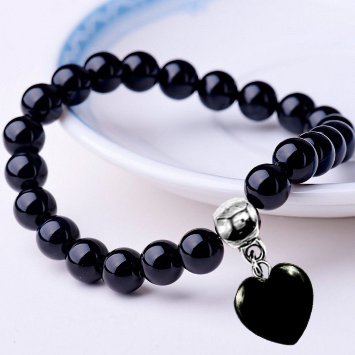 Pulsera Corazón Onix