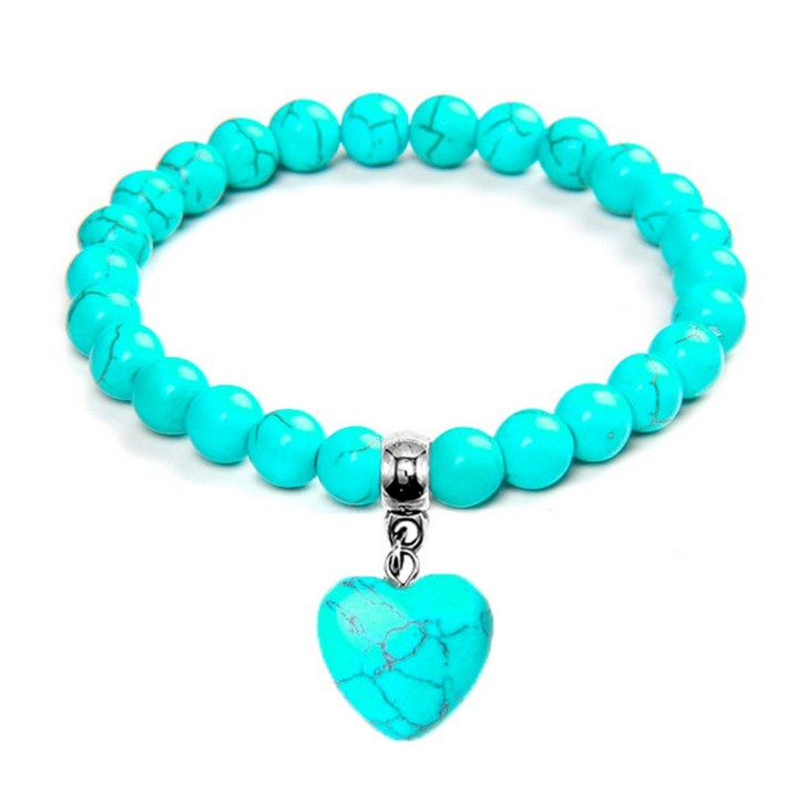 Pulsera Corazón Turquesa