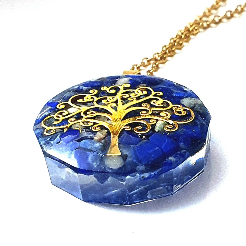 Collar Árbol Lapislazuli