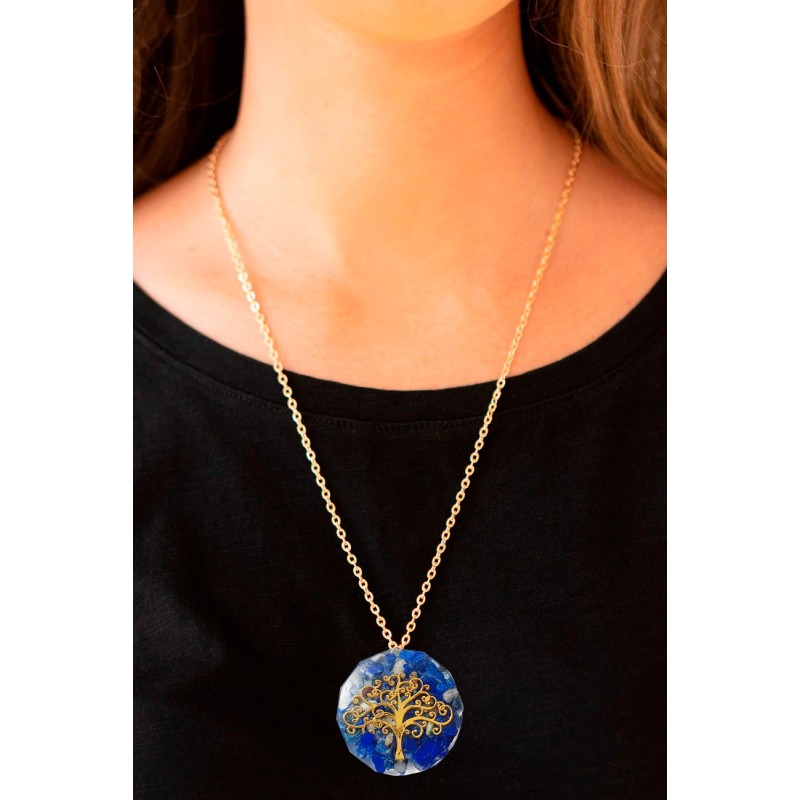 Collar Árbol Lapislazuli
