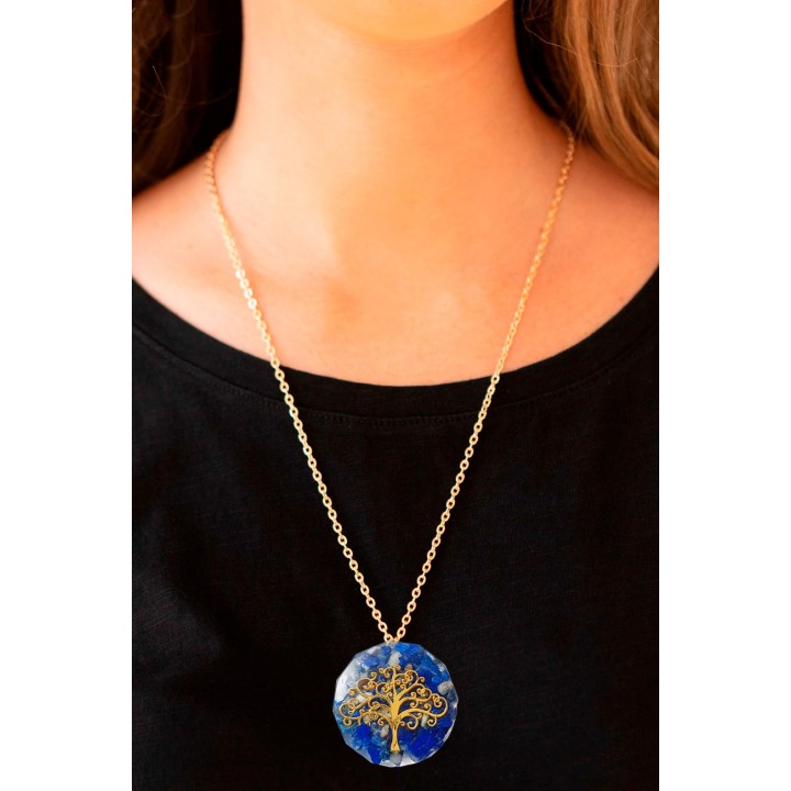 Collar Árbol Lapislazuli