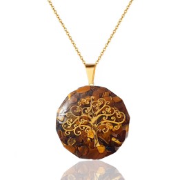 Collar Árbol Ojo tigre
