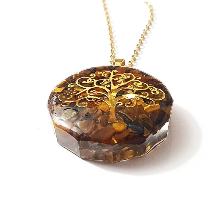 Collar Árbol Ojo tigre