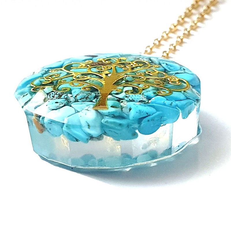 Collar Árbol Turquesa