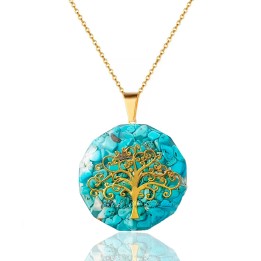Collar Árbol Turquesa