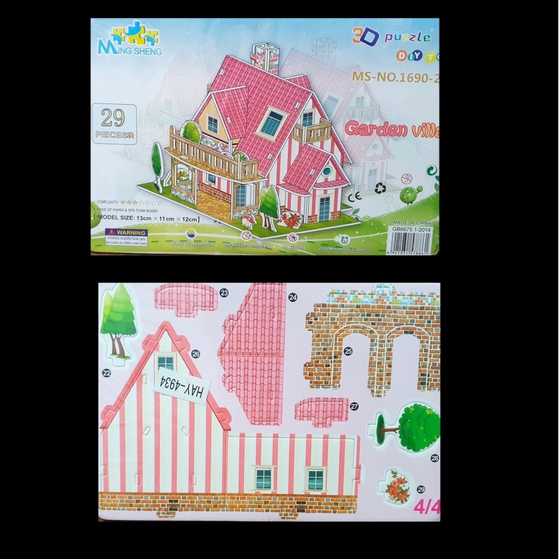 Rompecabezas Casa 3D