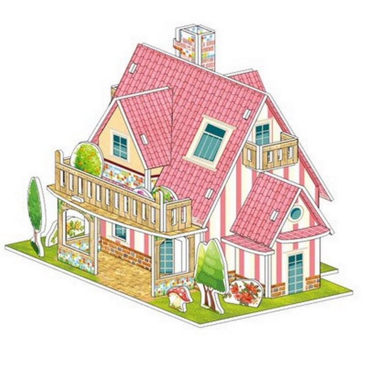 Rompecabezas Casa 3D