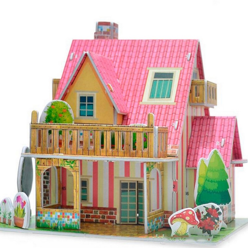 Rompecabezas Casa 3D