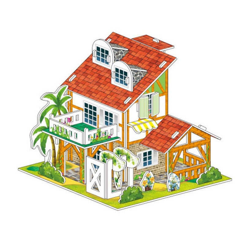 Rompecabezas Casa 3D