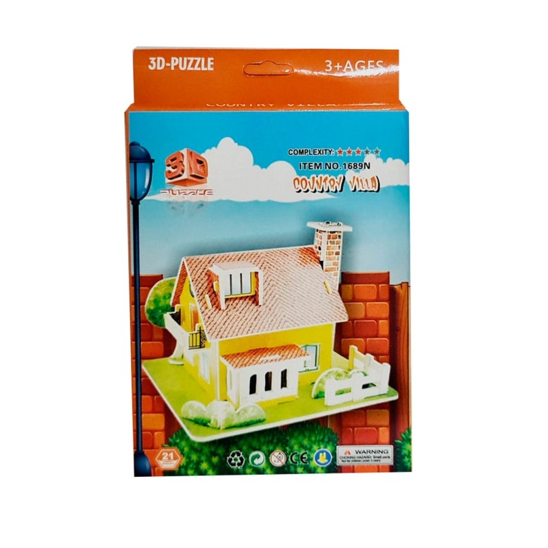 Rompecabezas Casa 3D