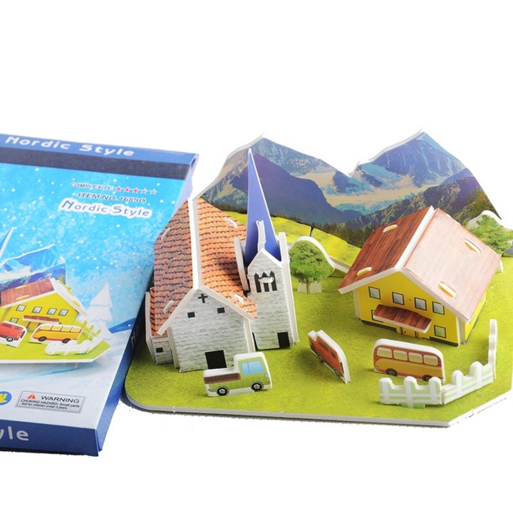 Rompecabezas Casa 3D