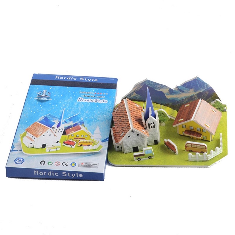 Rompecabezas Casa 3D