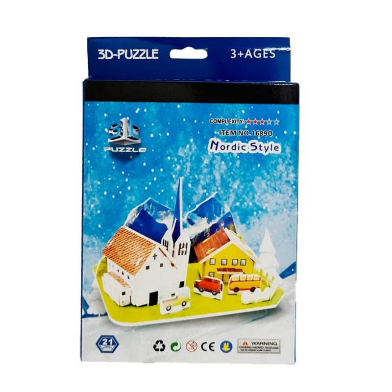 Rompecabezas Casa 3D