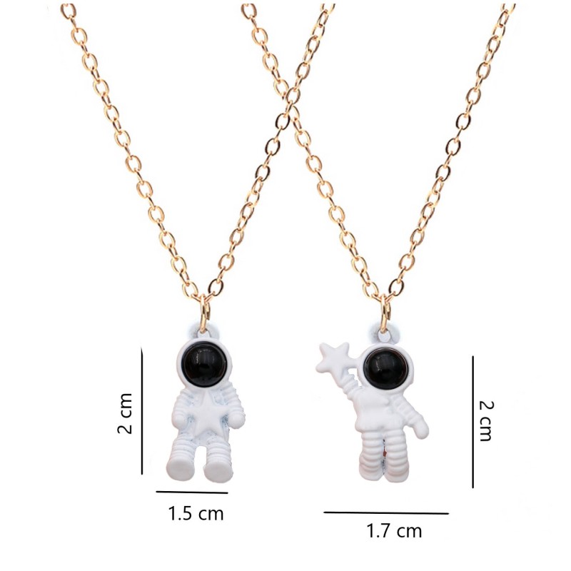 Collar Pareja Astronauta