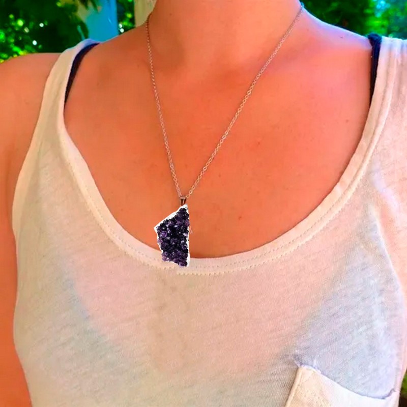 Collar Drusa Amatista