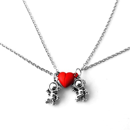Collar Pareja Astronauta
