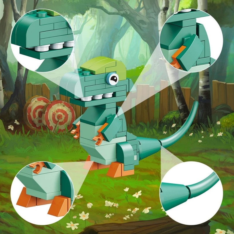 Dinosaurio Armable X6PCS