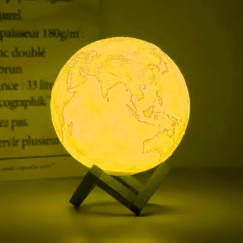 Lampara Planeta Tierra 3D