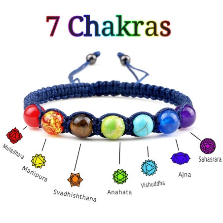Pulsera 7 Chakras Cuarzos
