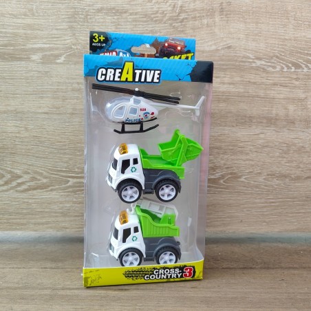 Carros Helicoptero X 3 Pcs
