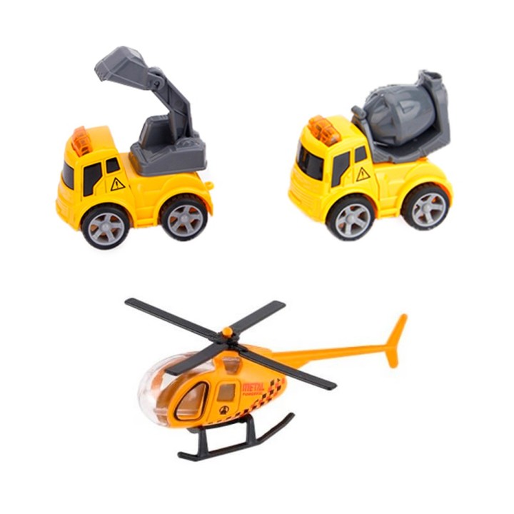 Carros Helicoptero x3 Pcs
