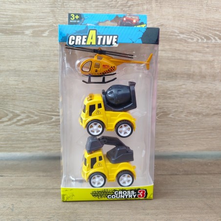Carros Helicoptero x3 Pcs
