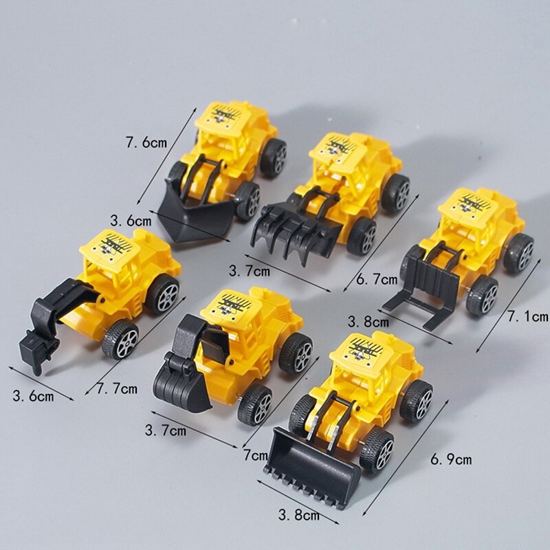 Carros Construcciòn X 6 Pcs