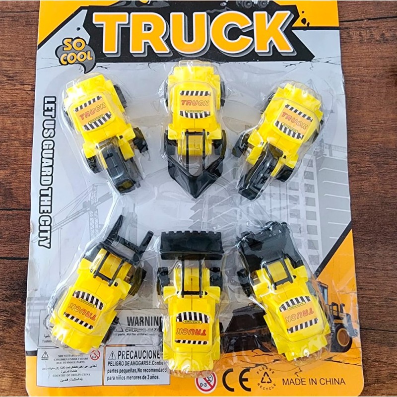 Carros Construcciòn X 6 Pcs