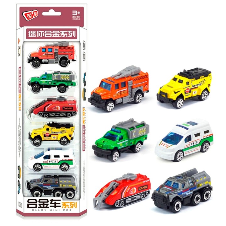 Colección Carros 6 Pcs