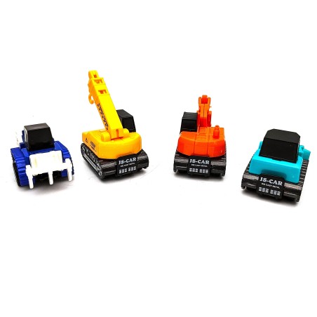 Carros Mini Juguete Set X4 Construcción