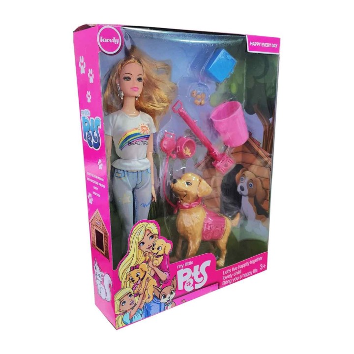 Muñeca Moda Jean Mascota
