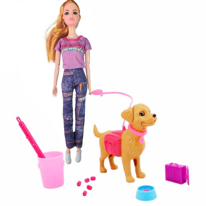 Muñeca Moda Jean Mascota