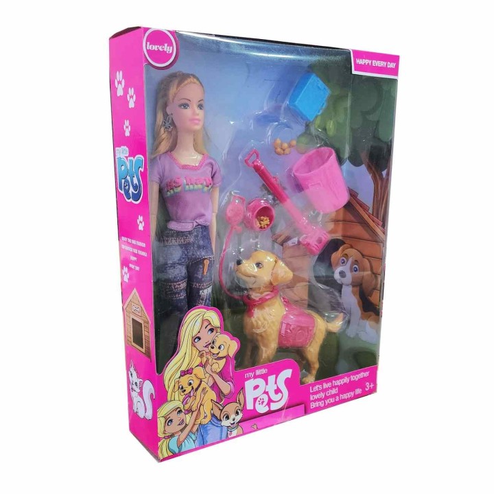 Muñeca Moda Jean Mascota