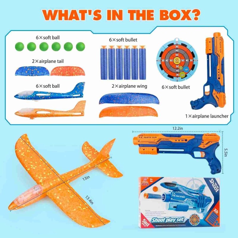 Pistola Lanza Dardos Avion