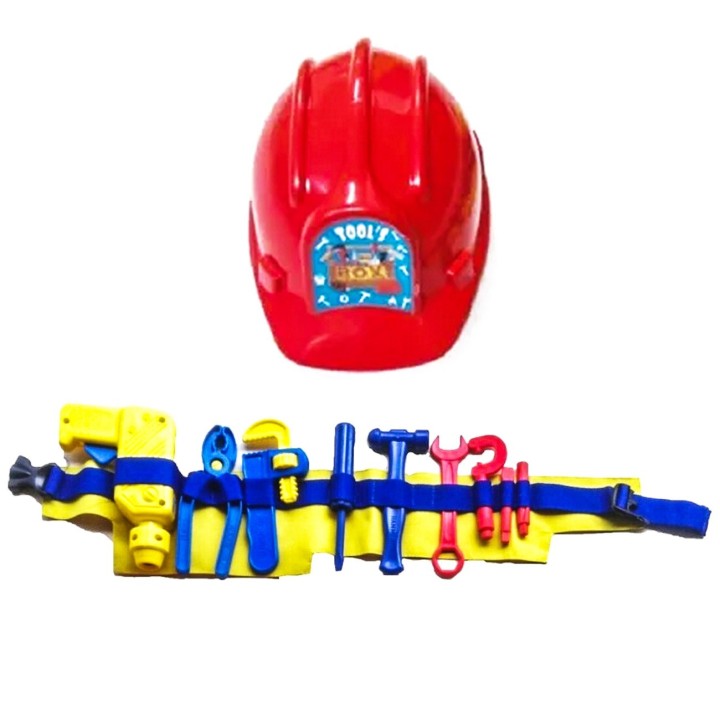 Juguete Set Casco Herramienta