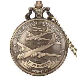 Reloj Bolsillo Avion Fuerza