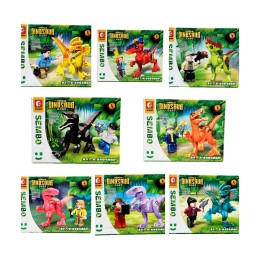Dinosaurios Jurassic Armables X 8 Unidades