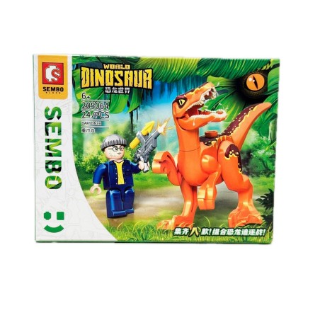 Dinosaurios Jurassic Armables X 8 Unidades