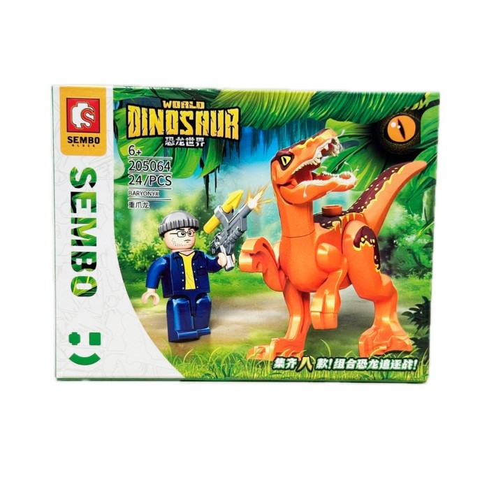 Dinosaurios Jurassic Armables X 8 Unidades